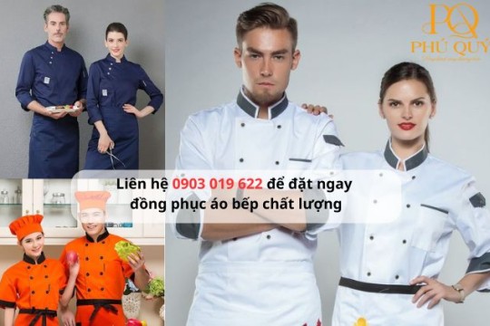 Liên hệ 0903 019 622 để đặt ngay đồng phục áo bếp chất lượng