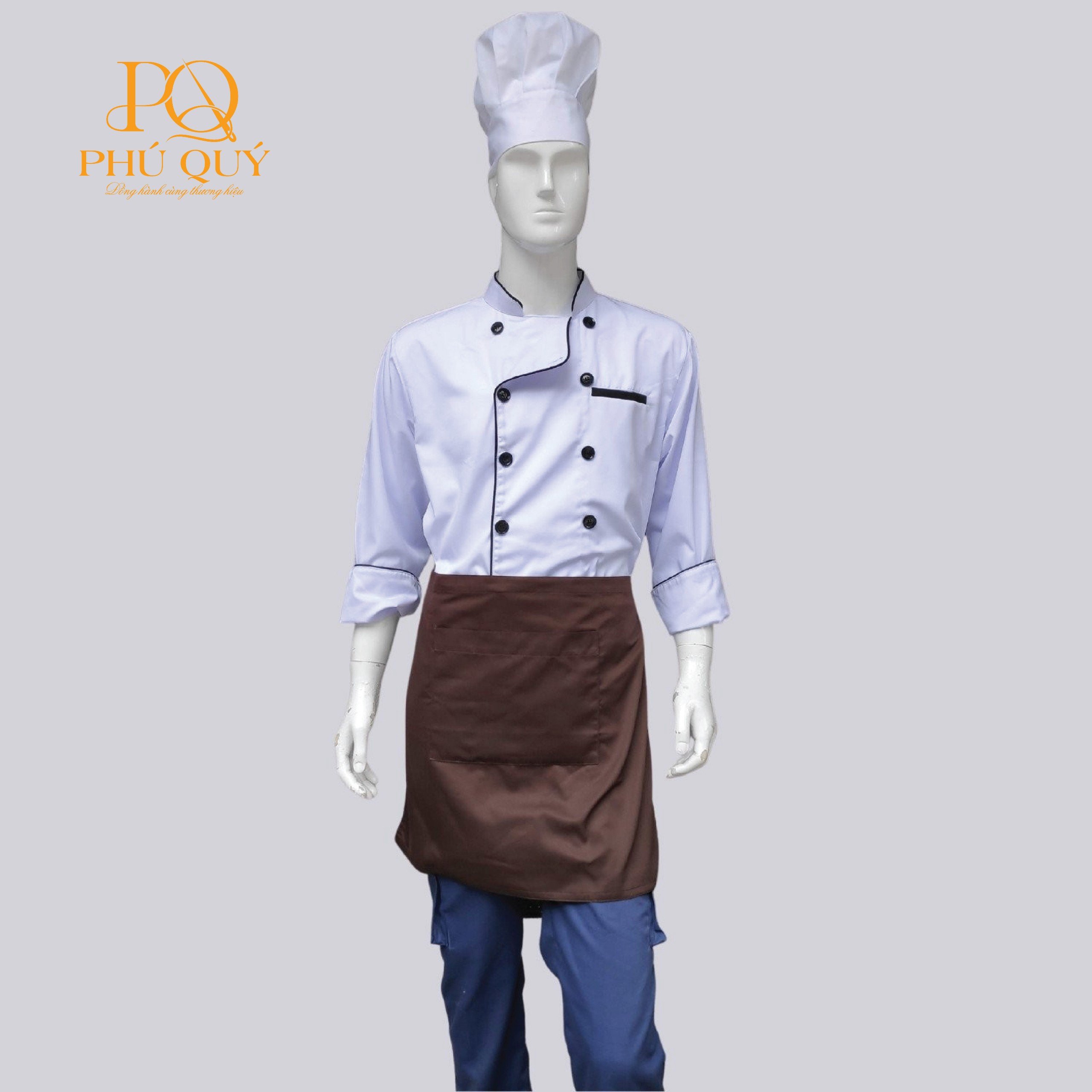 Áo bếp may sẵn 01