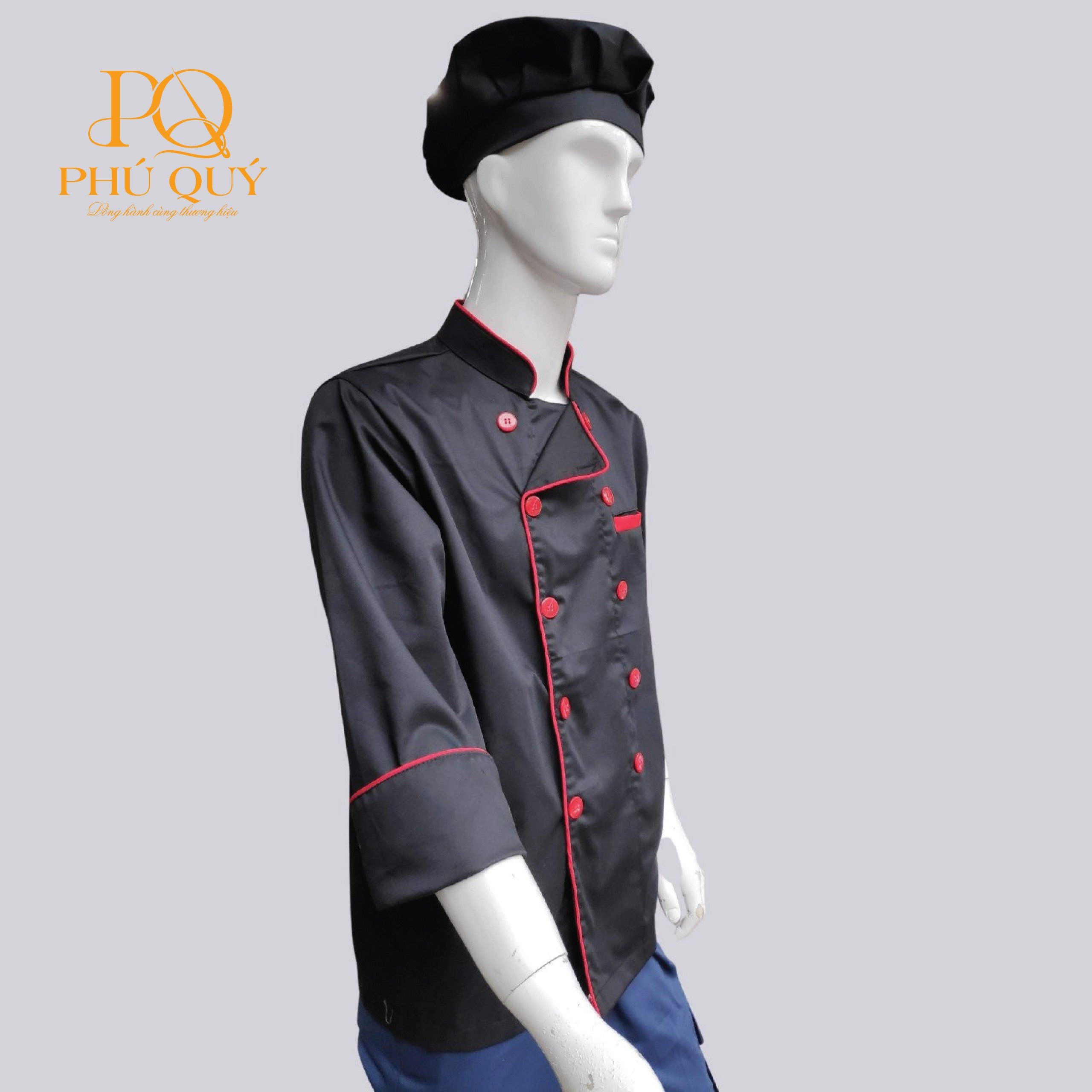 Áo bếp may sẵn 02