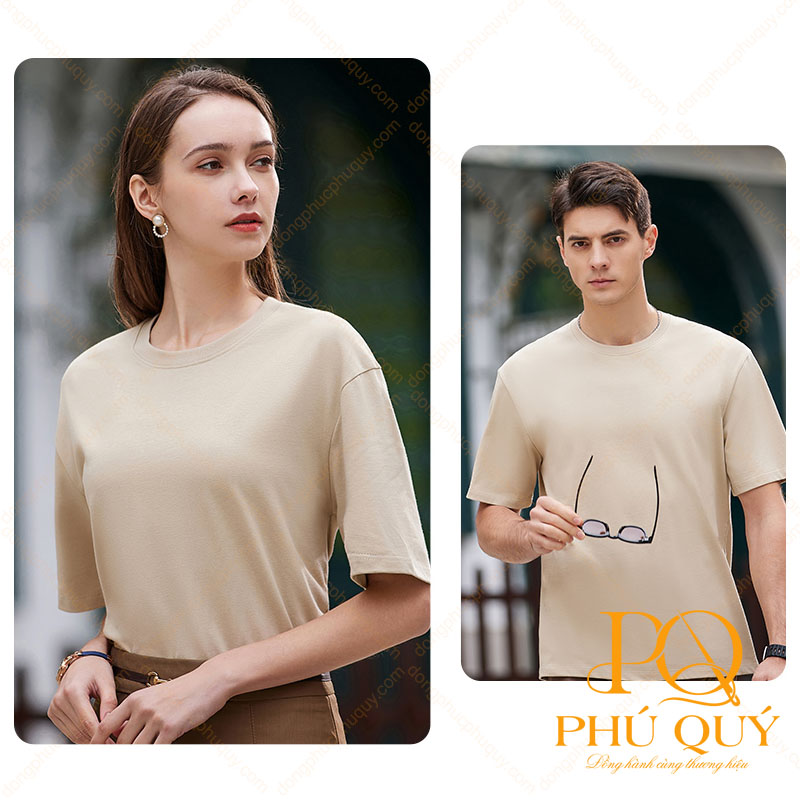 Áo thun đồng phục cổ tròn công ty PQ11