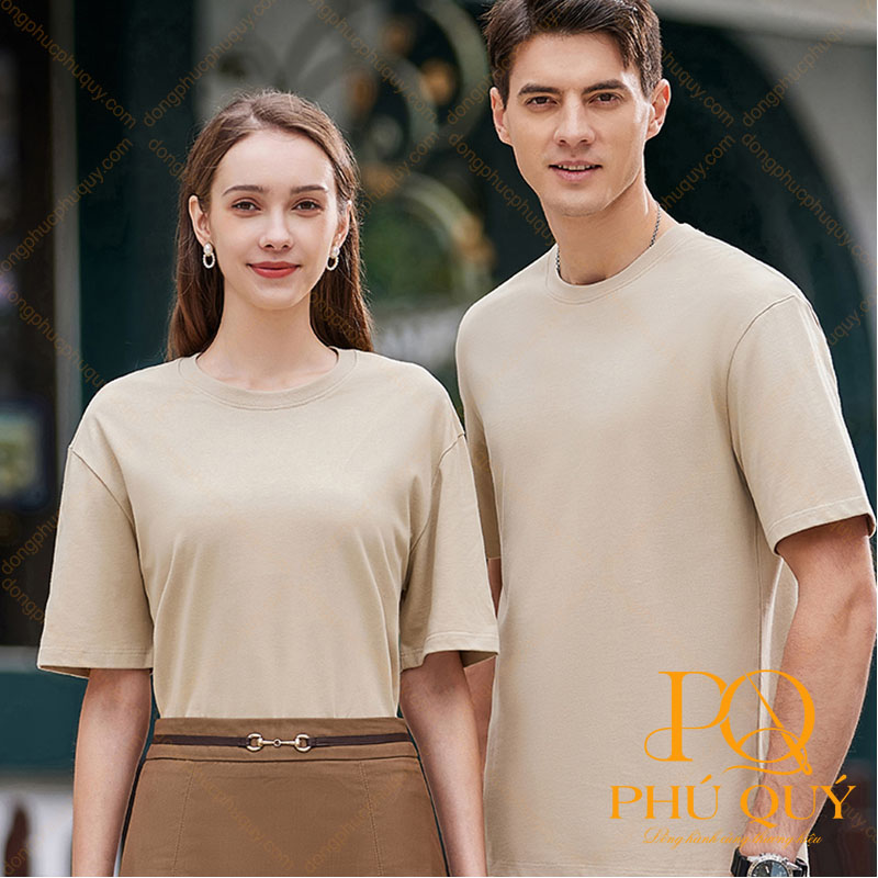 Áo thun đồng phục cổ tròn công ty PQ11