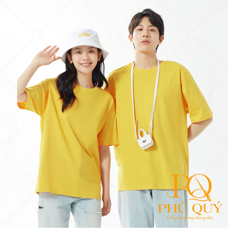 Áo thun đồng phục cổ tròn PQ12