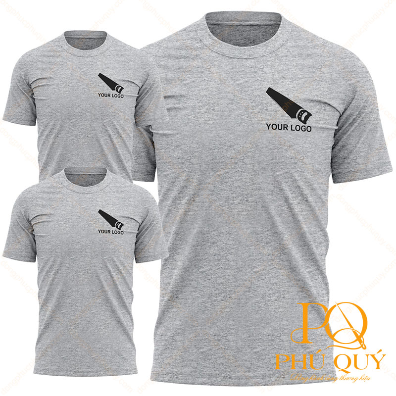 Áo thun đồng phục cổ tròn giá rẻ