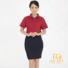 Áo thun đồng phục công sở màu đỏ