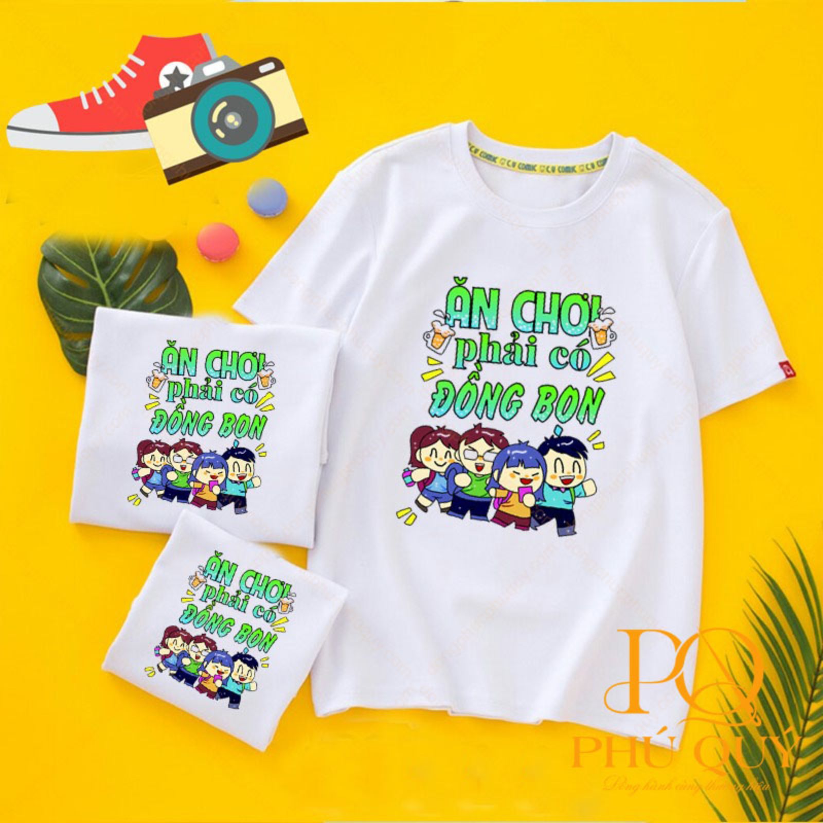 Áo thun đồng phục học sinh in slogan 