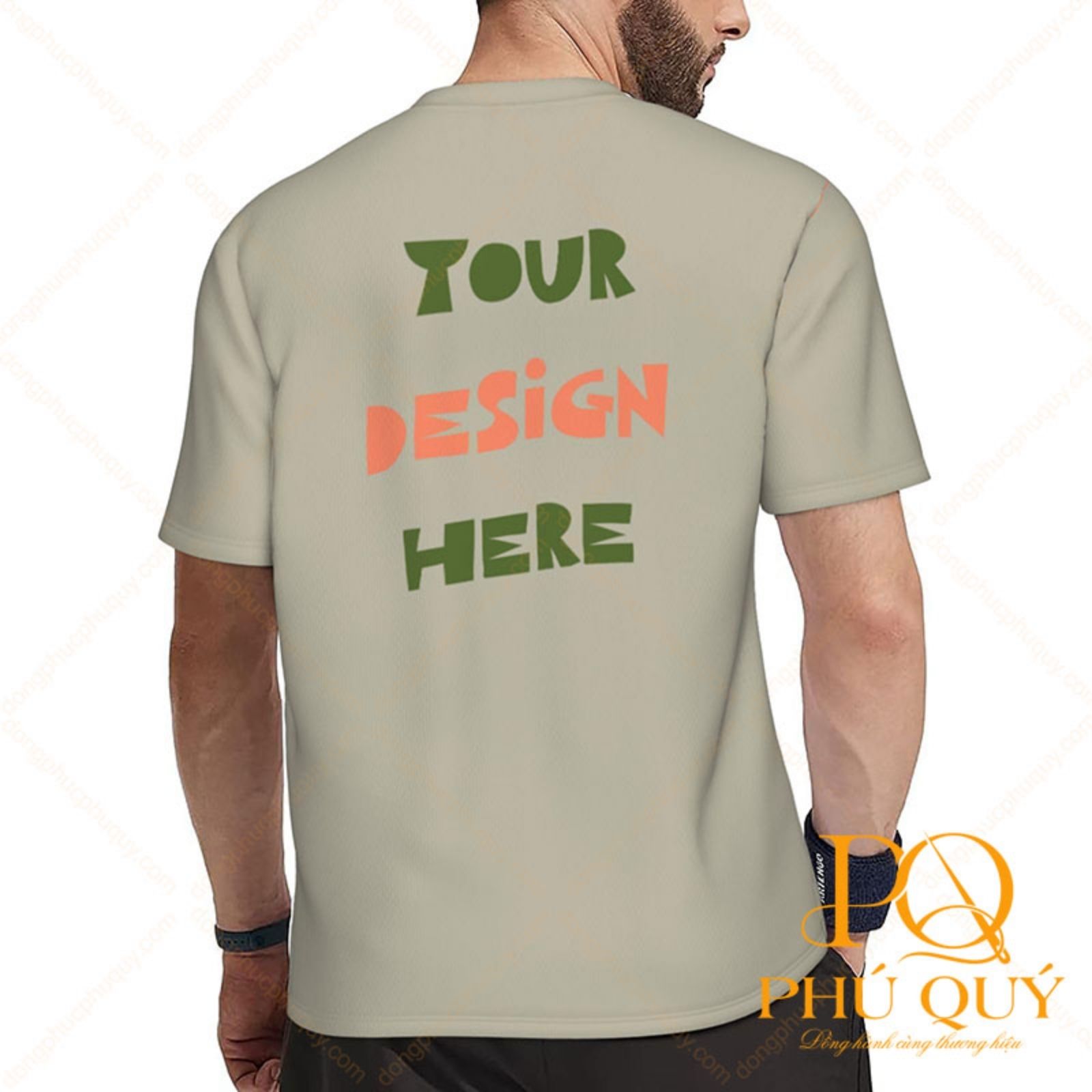 Áo thun đồng phục quảng cáo in chữ slogan