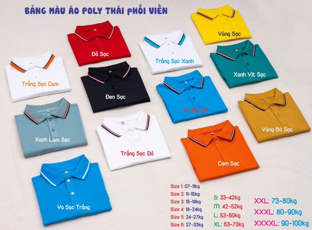 Áo thun đồng phục polo may sẵn cho công ty ATMS001