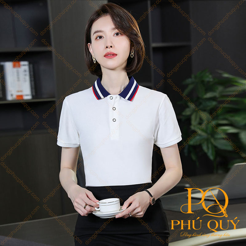 Áo thun đồng phục màu trắng