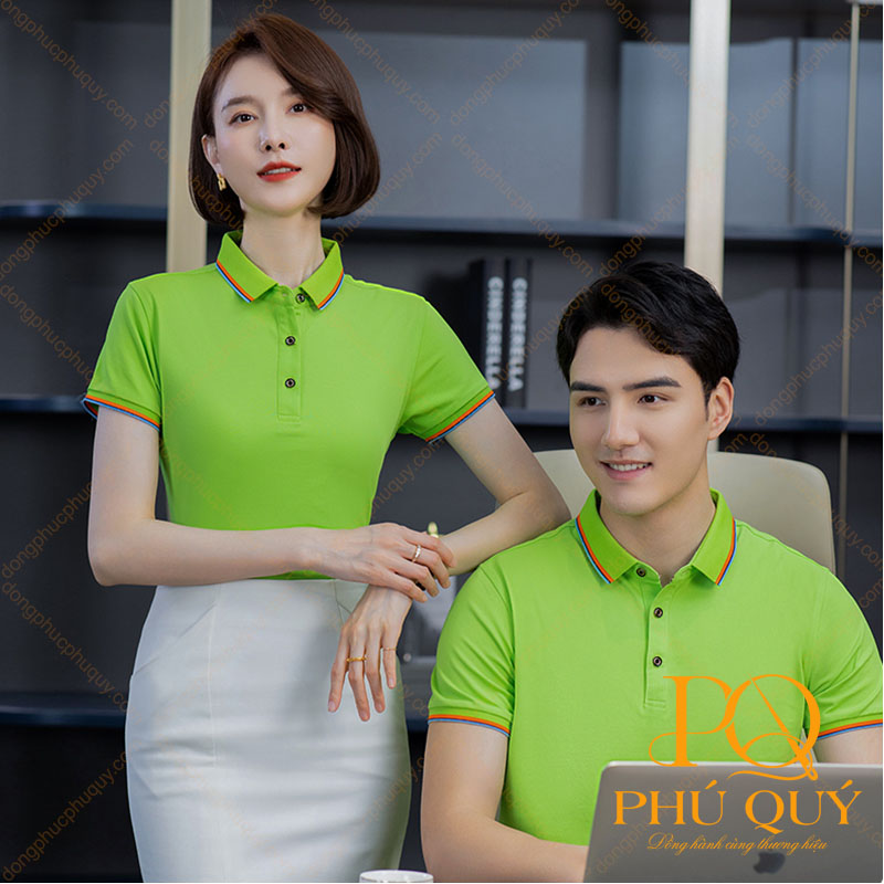 Áo thun đồng phục màu xanh lá
