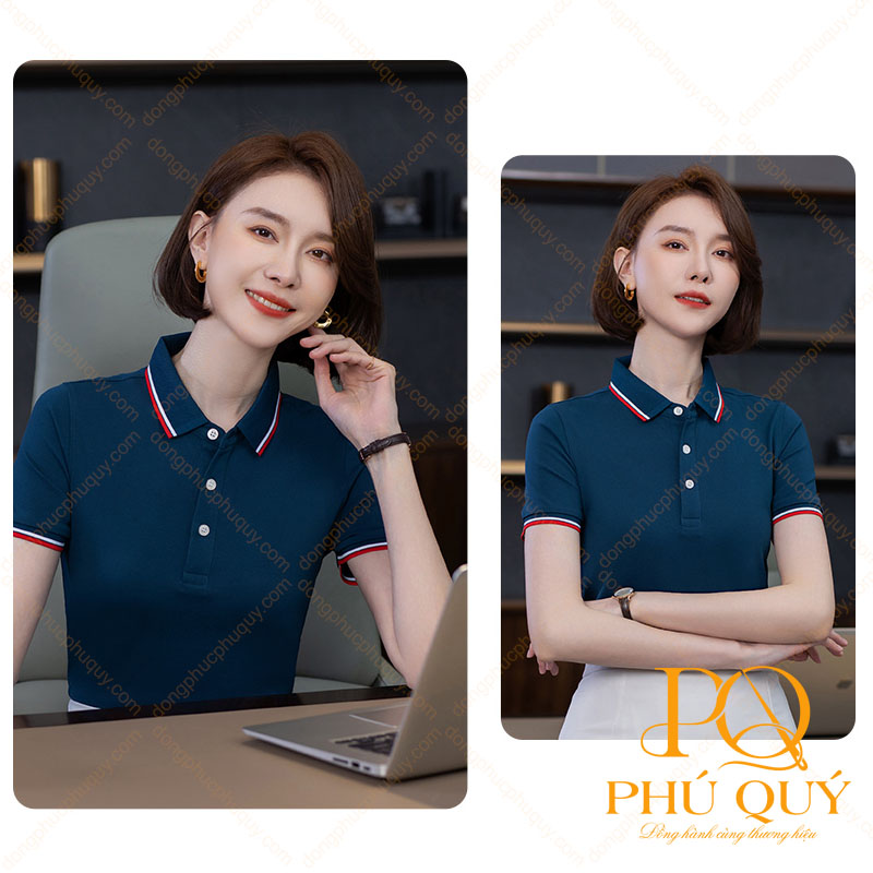 Áo thun đồng phục xanh navy