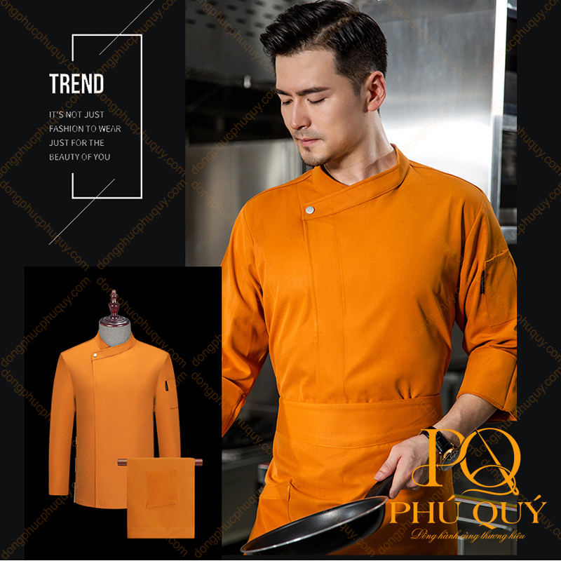 Đồng phục bếp màu vàng nhà hàng
