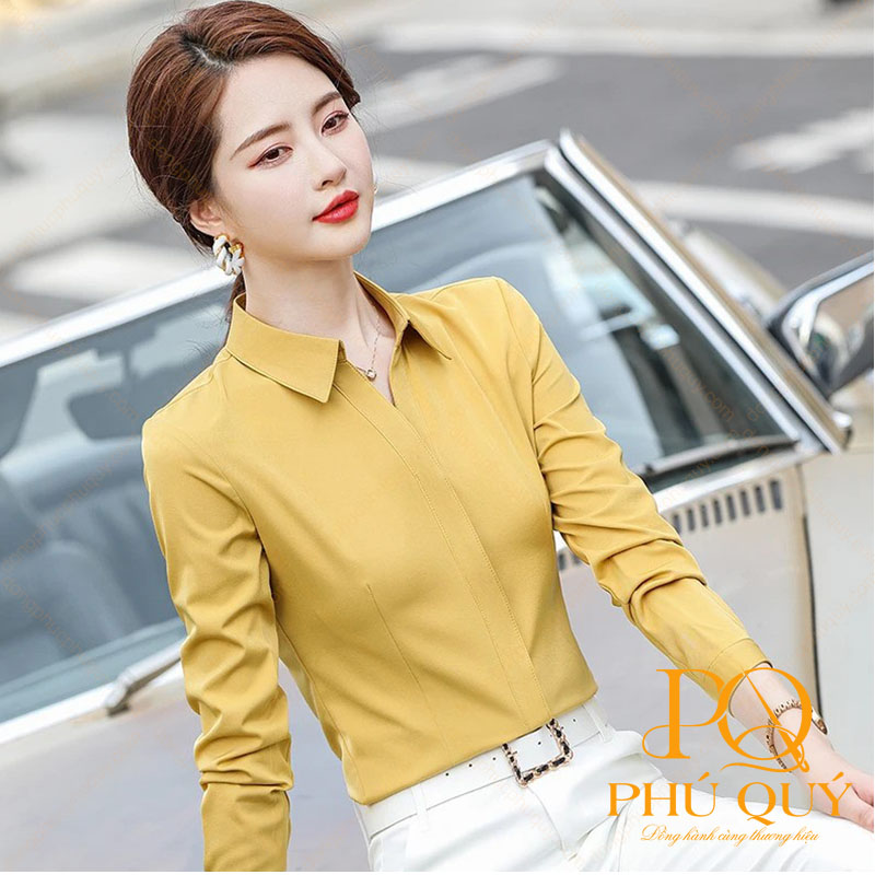 Đồng phục công sở màu vàng