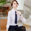 Mẫu áo sơ mi nữ đồng phục công sở trắng