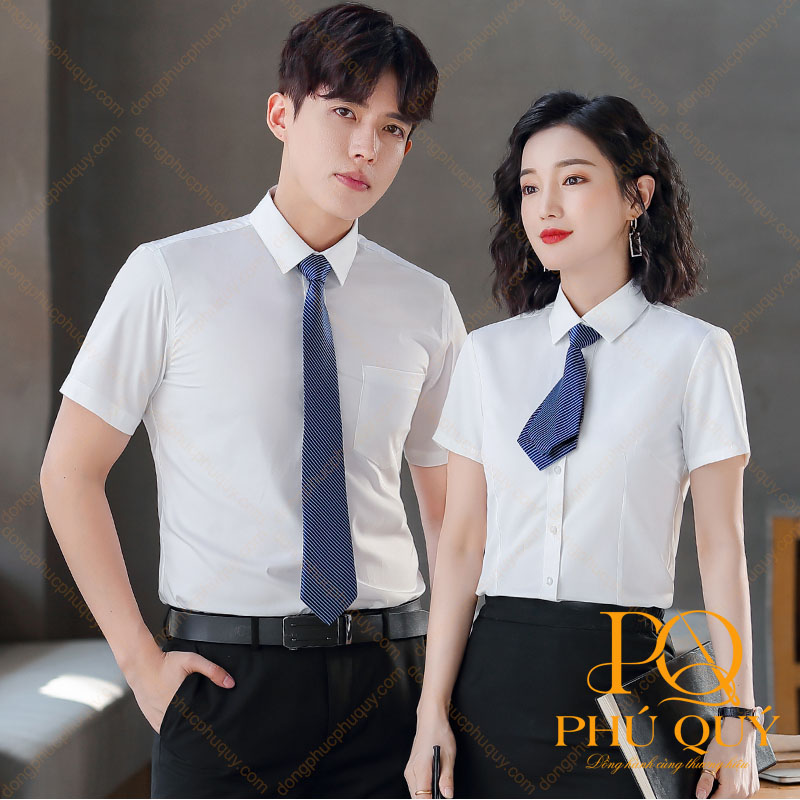 Áo sơ mi trắng đồng phục công sở PQ65
