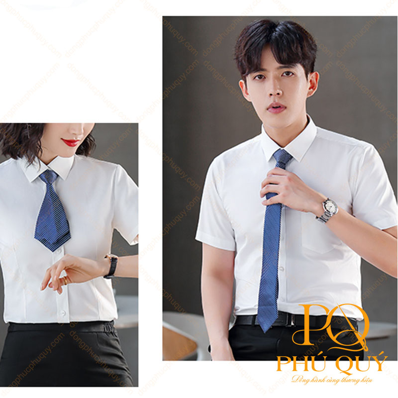 Áo sơ mi trắng đồng phục công sở PQ65