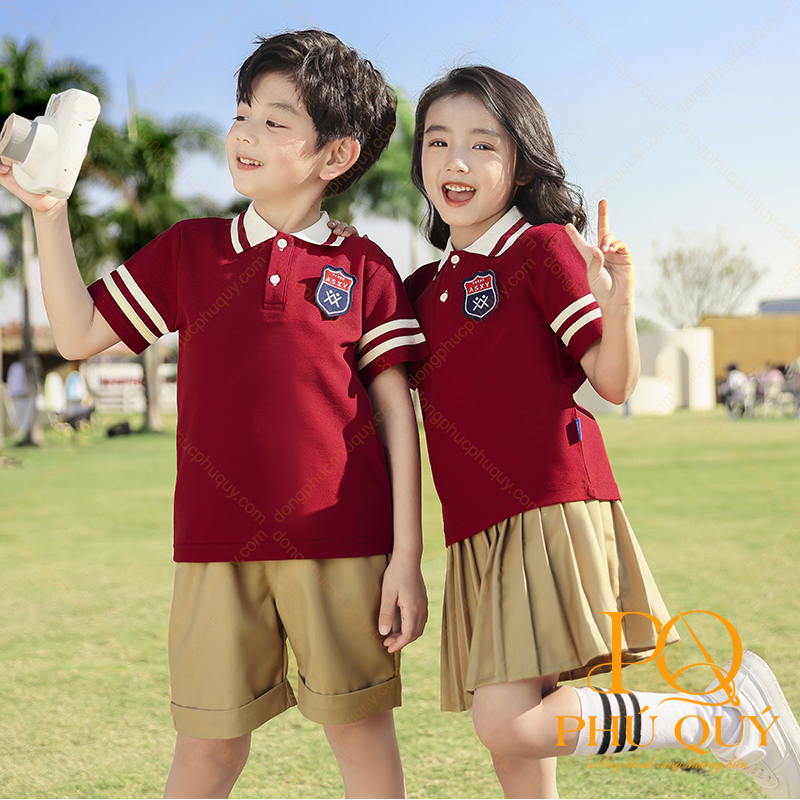 Mẫu áo thun đồng phục trường PQ09