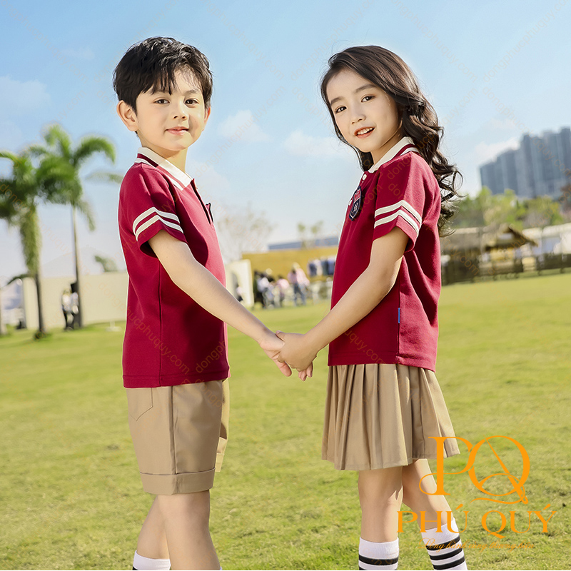 Mẫu áo thun đồng phục trường PQ09