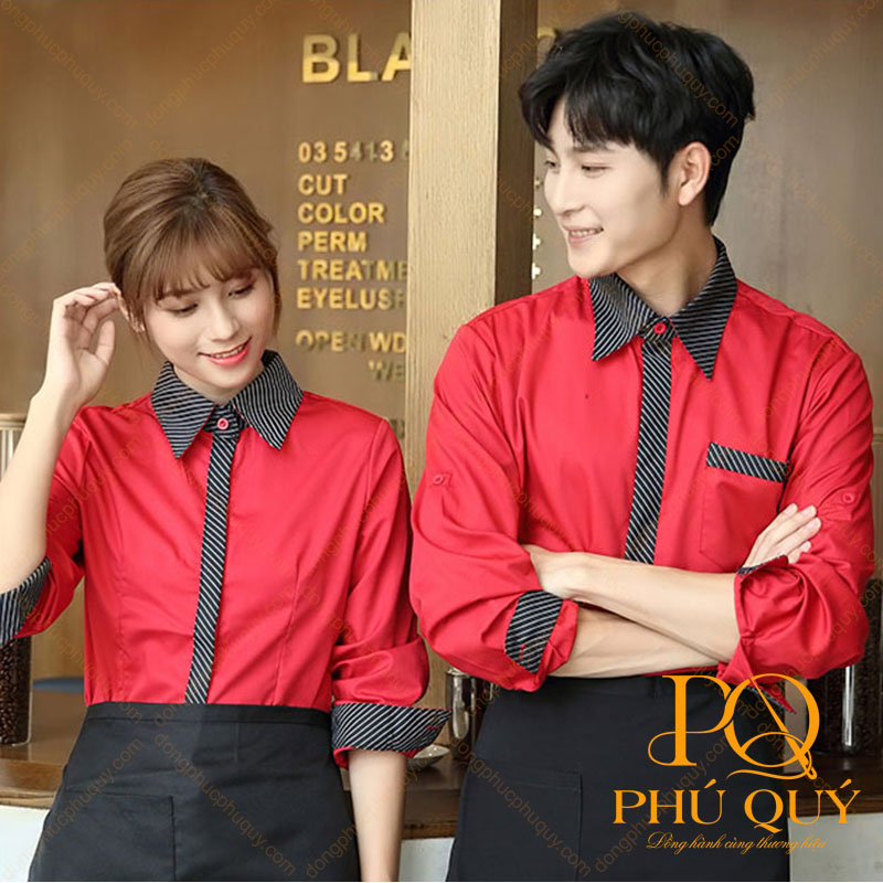 Mẫu đồng phục nhân viên phục vụ nhà hàng PQ36