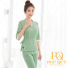 Đồng phục ktv spa màu xanh PQ27