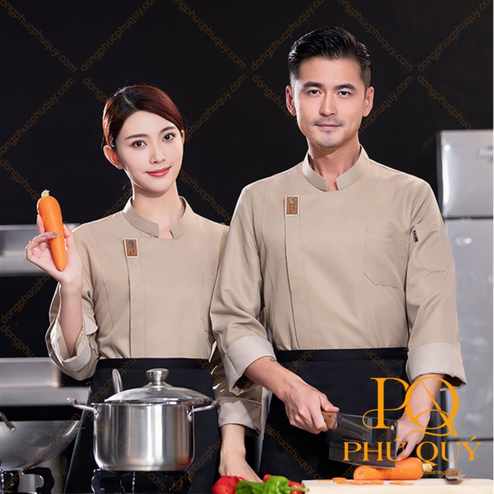 Mẫu áo bếp trưởng nam nhà hàng Mẫu áo đồng phục bếp nam nữ