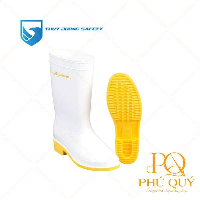Ủng Thùy Dương trắng vàng