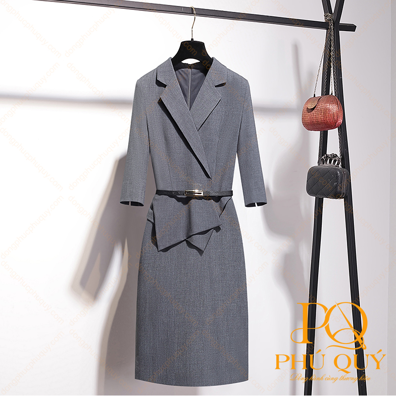 Đồng phục công sở váy liền PQ15