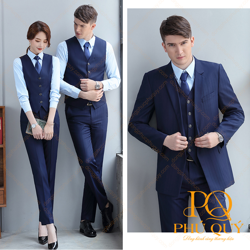 Bộ vest đồng phục công sở cao cấp PQ35