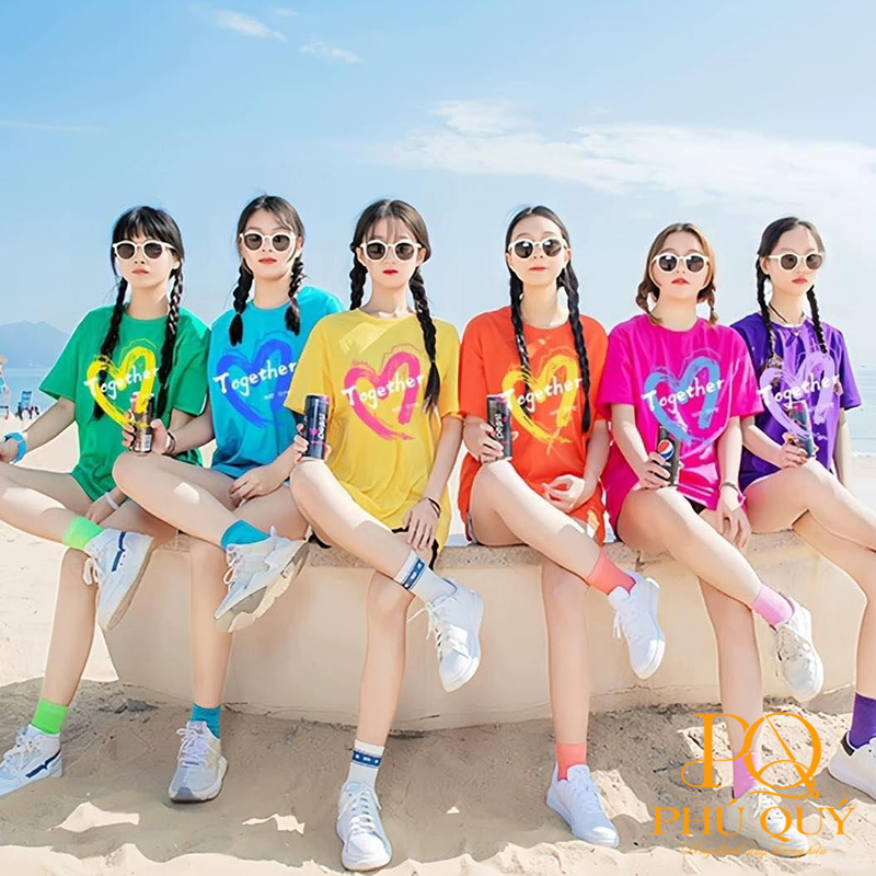 Mẫu áo team đi biển đẹp