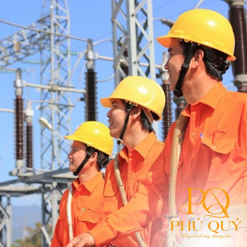 Đồng phục điện lực tay dài, chất liệu chống tĩnh điện cao cấp, an toàn khi làm việc