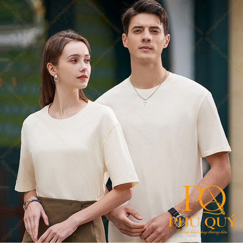 Áo thun đồng phục cho công ty tay lỡ