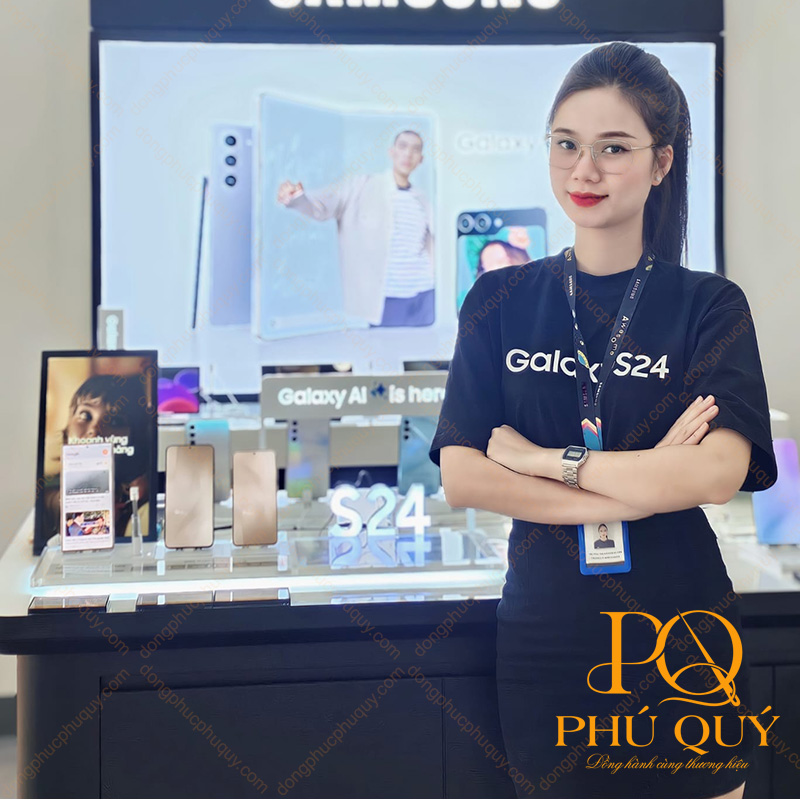 Mẫu áo thun đồng phục công ty tay lỡ 