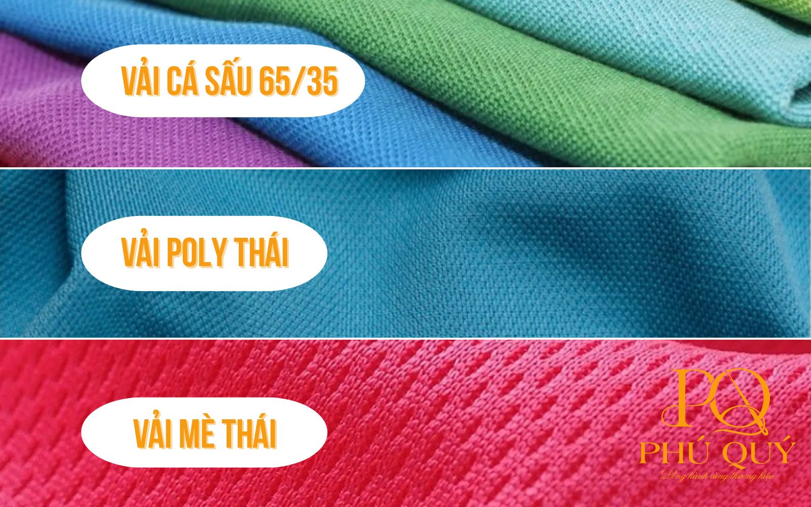Các loại vải may áo thun quà tặng tại Đồng phục Phú quý