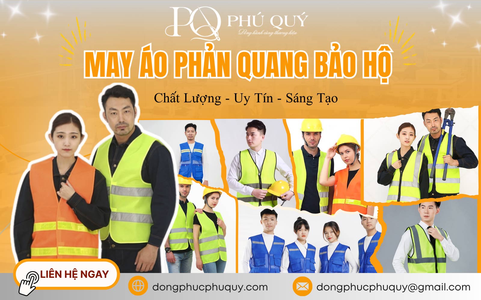 Đặt may áo phản quang bảo hộ uy tín, giá tốt tại Phú Quý