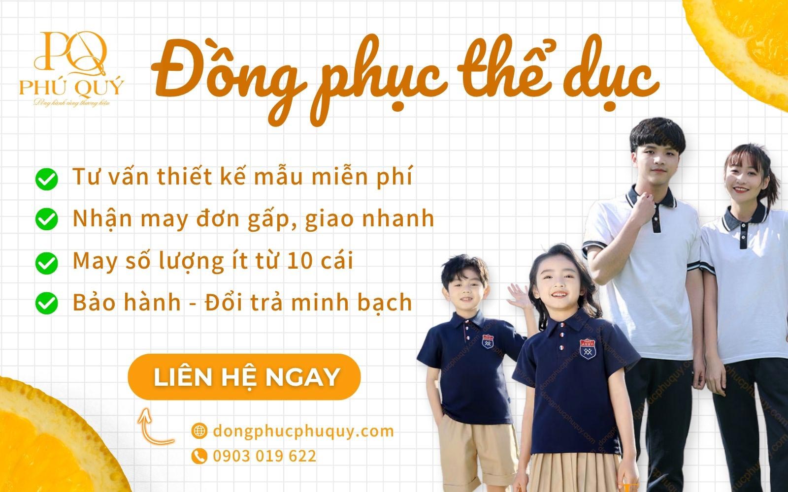 May đồng phục học sinh thể dục bền đẹp, giá tốt tại Phú Quý