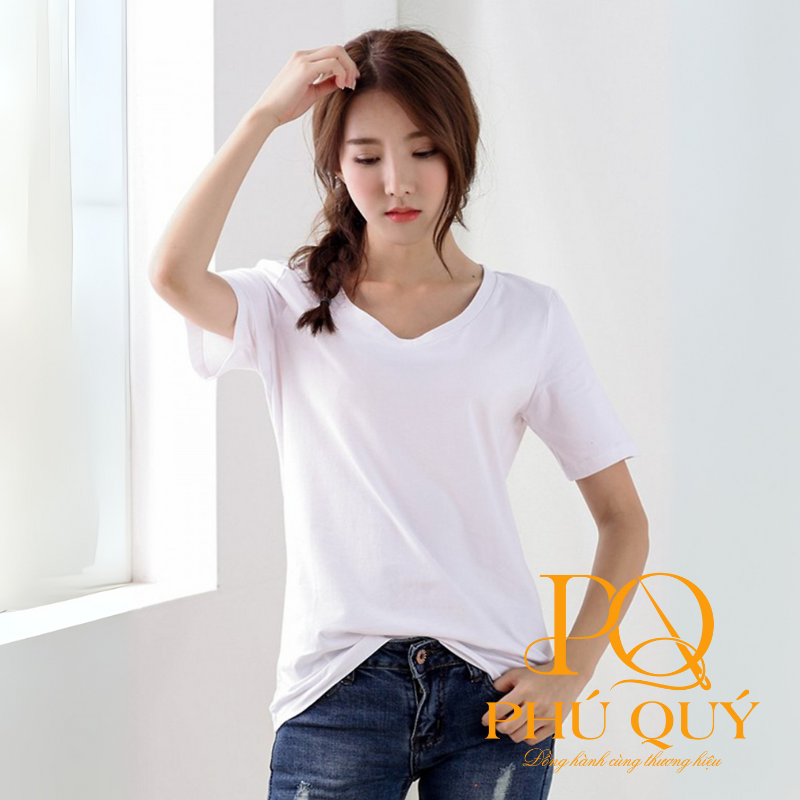 Áo thun cổ tim Phú Quý