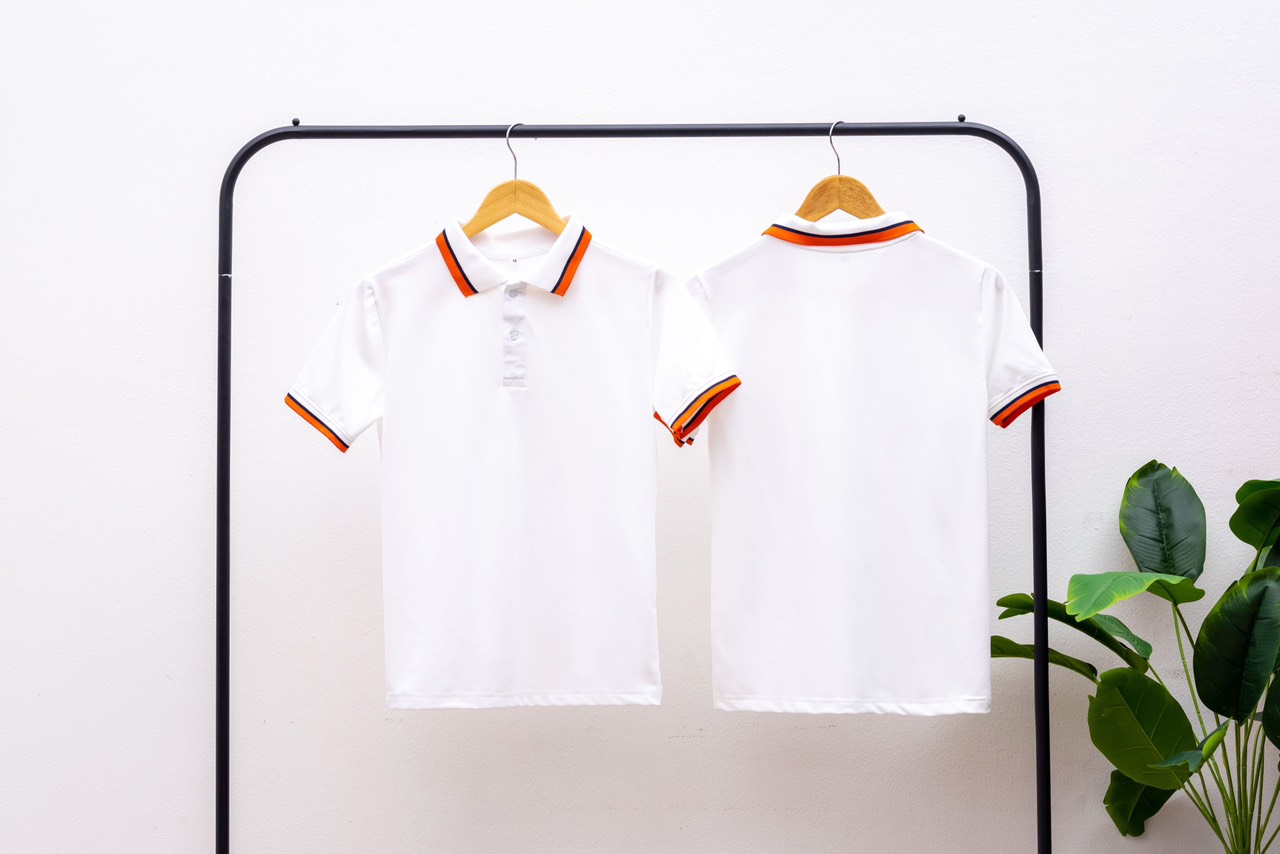 Áo thun polo cổ trụ may sẵn