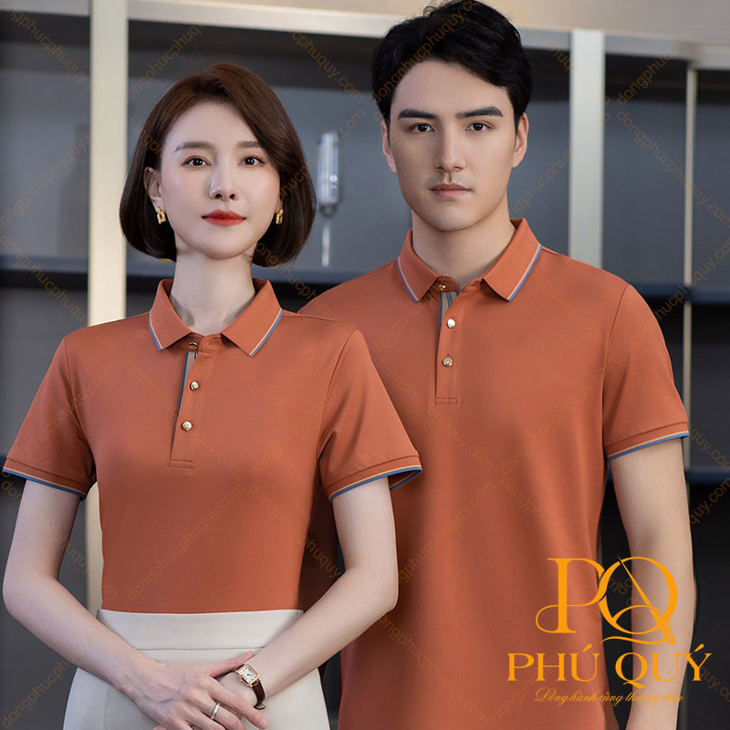 Áo thun cổ trụ tại Đồng phục Phú Quý