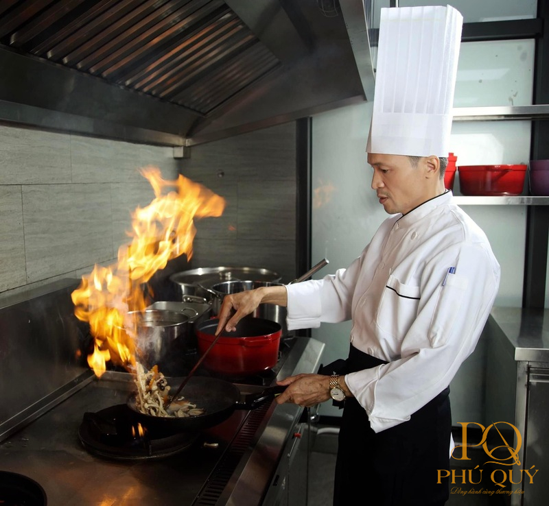 mẫu đồng phục nhà hàng cho đầu bếp