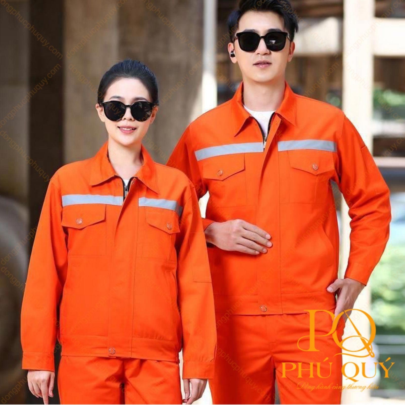 Áo đồng phục nhân viên ngành điện form rộng, thiết kế thoải mái với màu sắc nổi bật