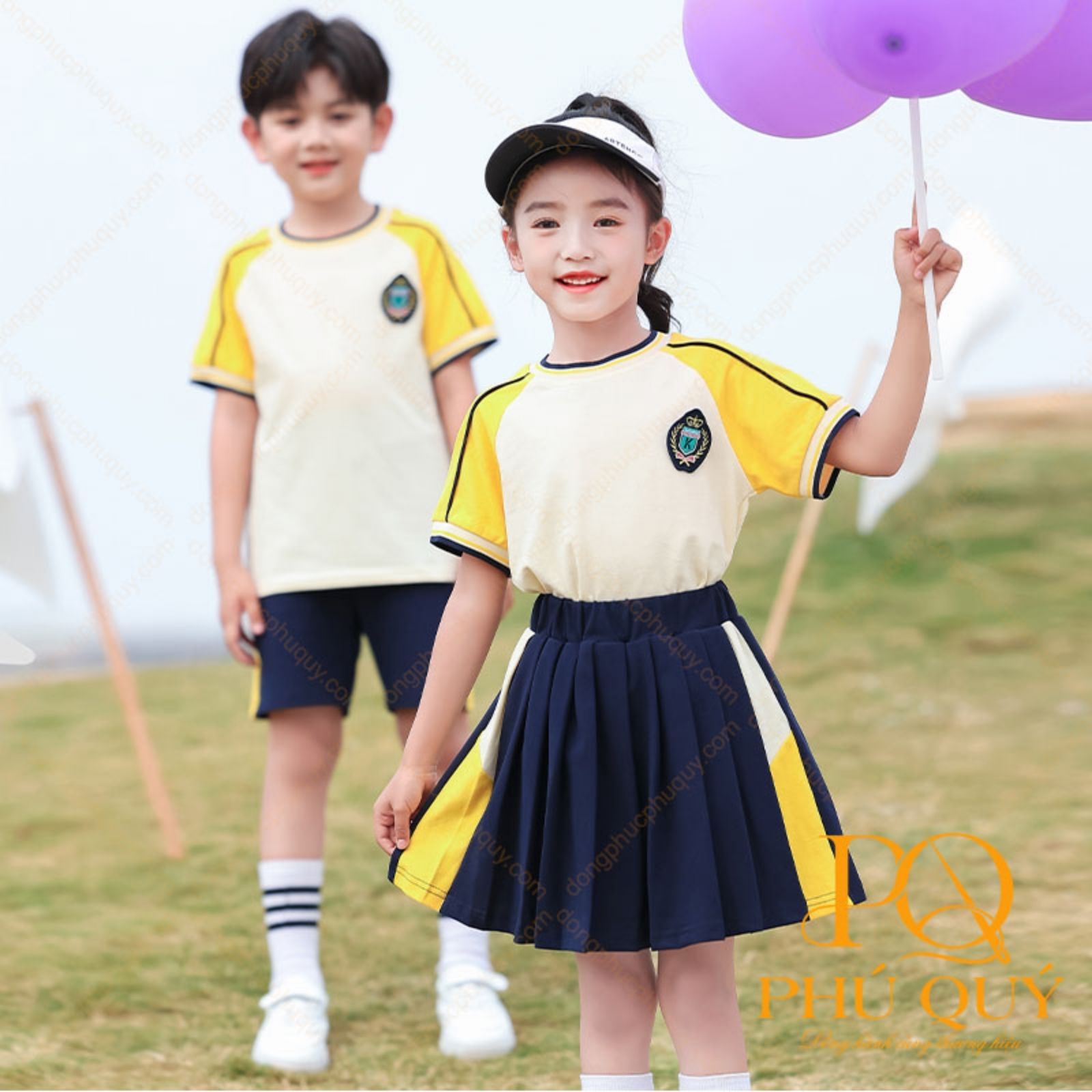 đồng phục học sinh mầm non thể thao, năng động