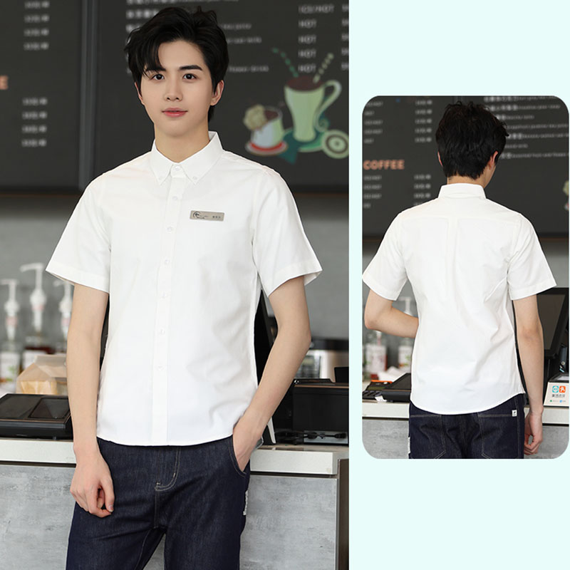 Đồng phục phục vụ quán cà phê áo thun trơn basic