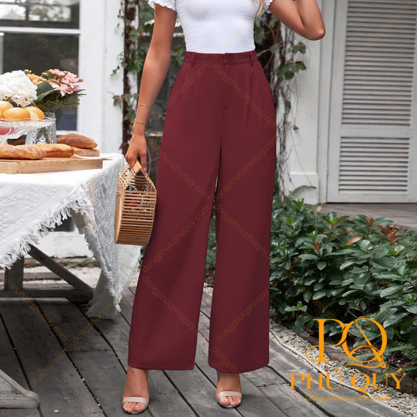 quần âu công sở nữ cạp cao