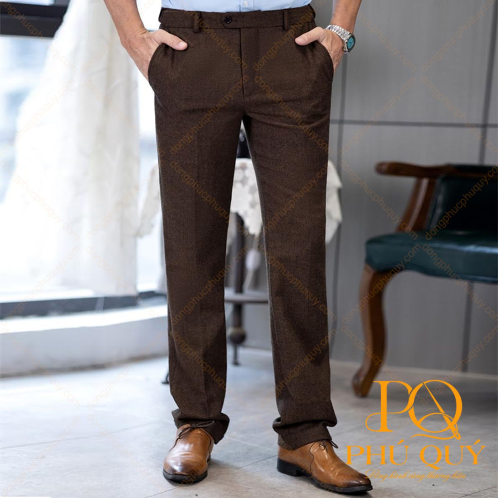 đồng phục quần tây ống đứng cho nam