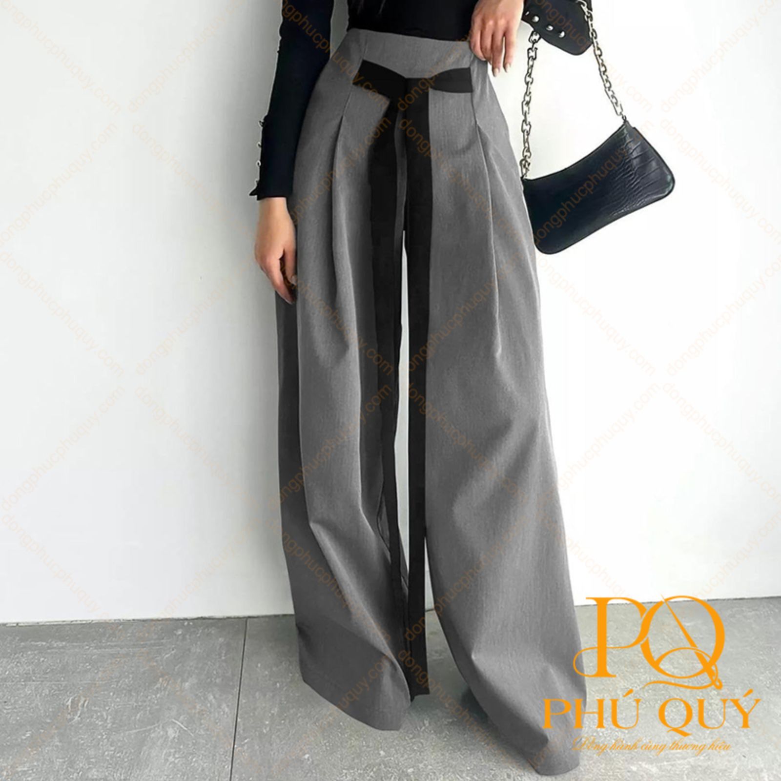 đồng phục quần âu ống rộng palazzo thời trang