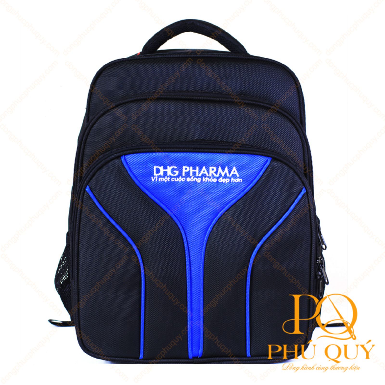 Mẫu balo quảng cáo hiệu thuốc tại xưởng may balo Phú Quý
