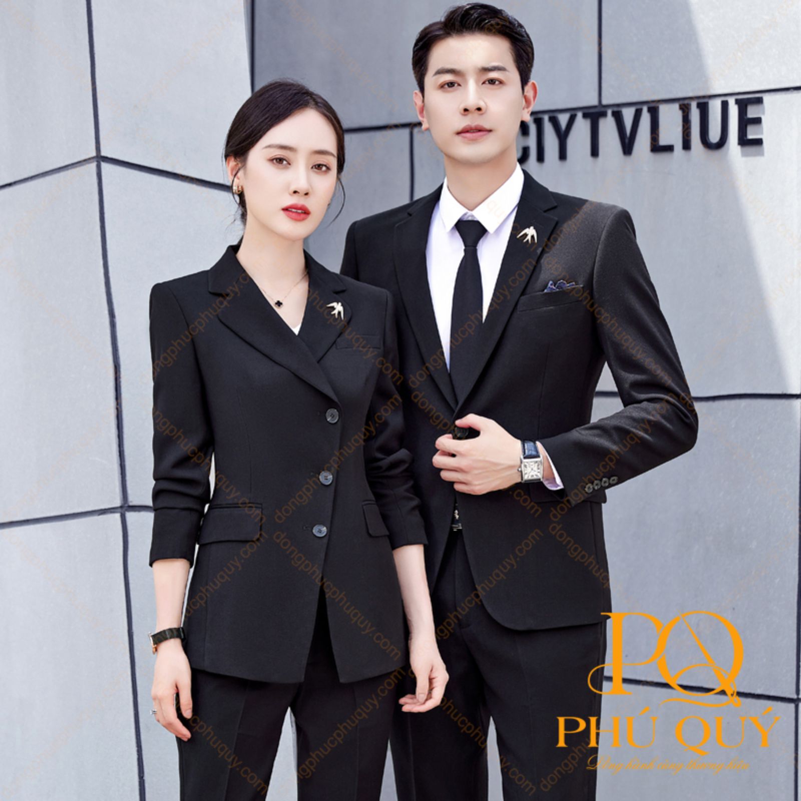 Vest đồng phục lễ tân kiểu vest vắt chéo