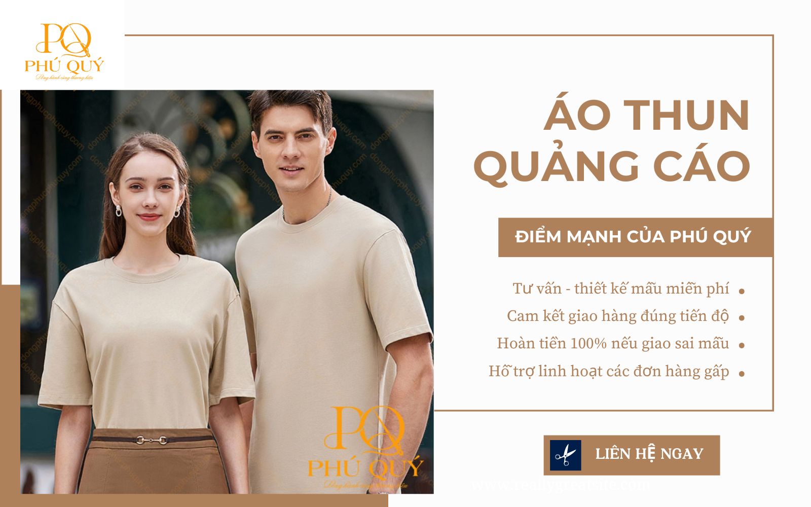 Xưởng may áo thun quà tặng theo yêu cầu tại TPHCM – Đồng phục Phú Quý