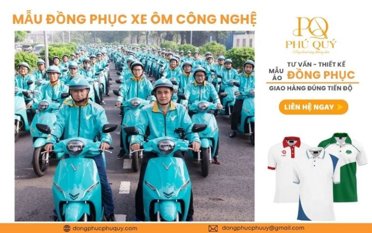 Tổng hợp các mẫu đồng phục xe ôm công nghệ phổ biến tại Việt Nam