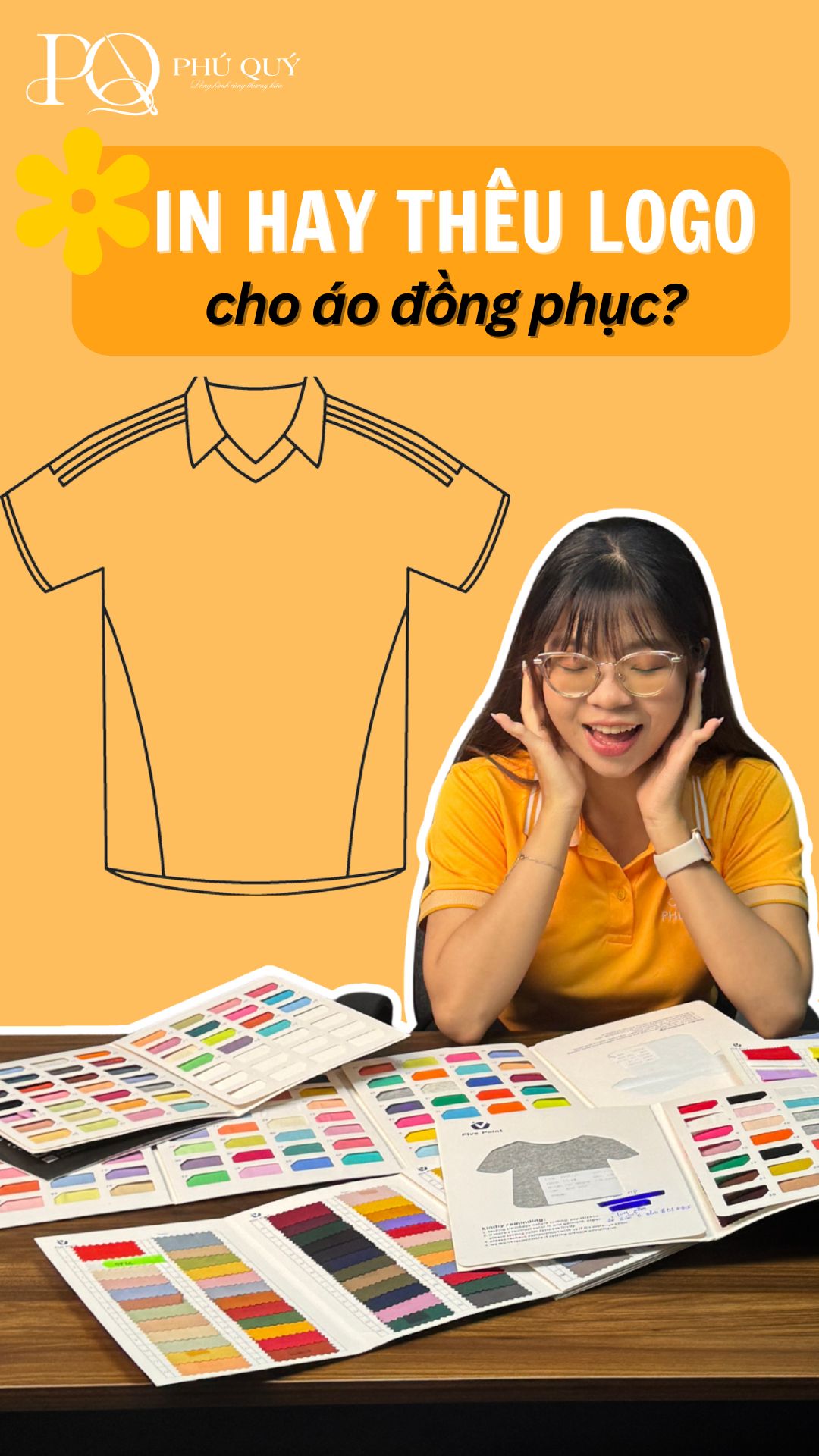 Áo thun đồng phục nên in hay thêu logo thì bền hơn?