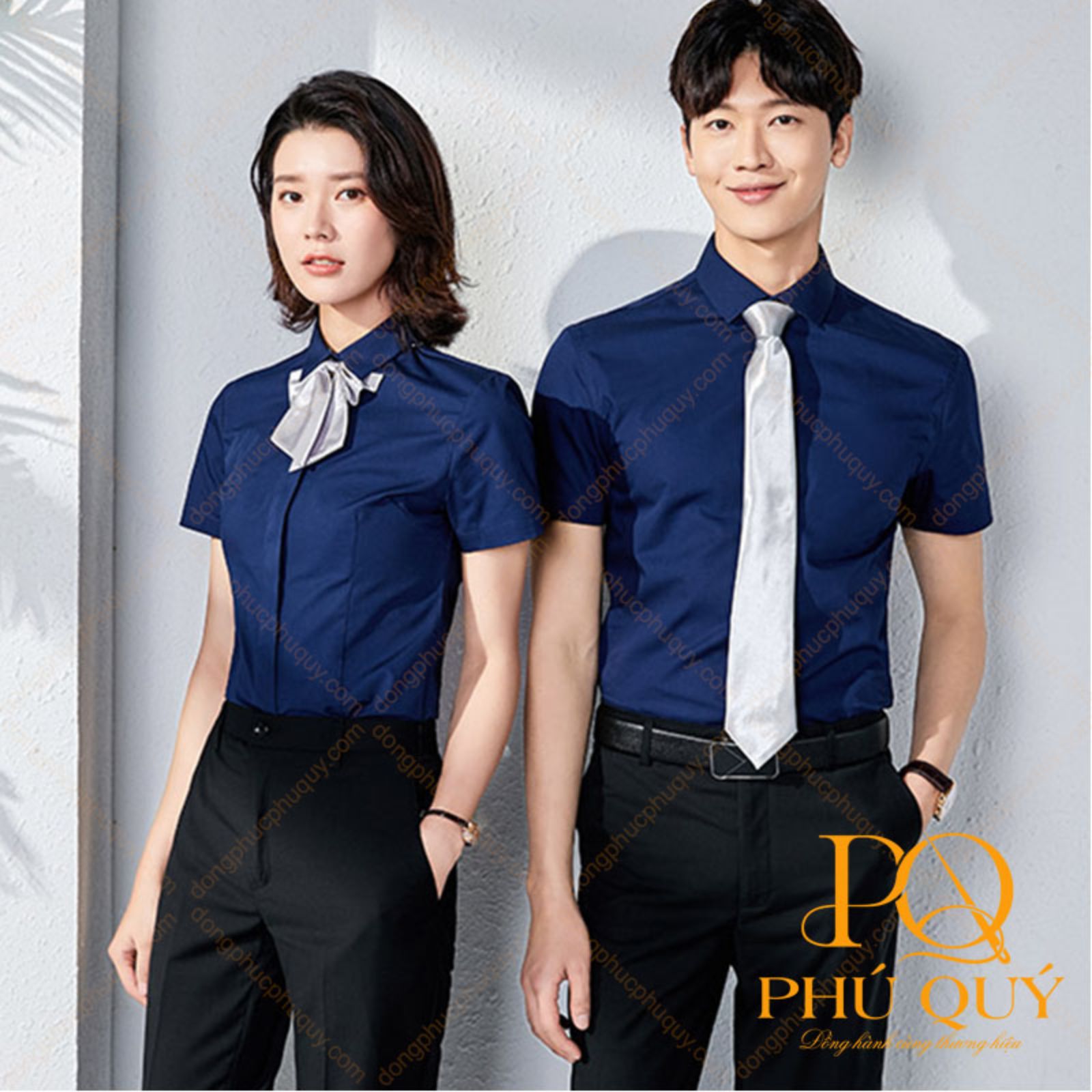 áo sơ mi đồng phục công ty tay ngắn